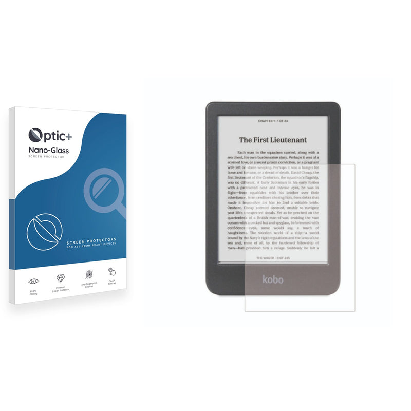 Optic+ Nano Glass Screen Protector for Kobo Clara BW