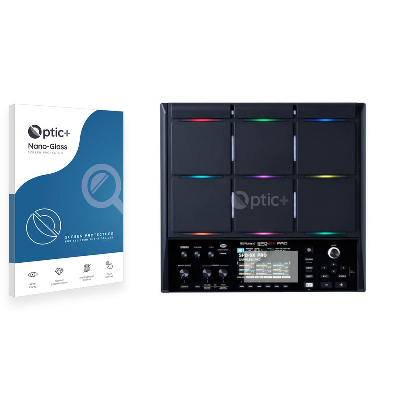 Optic+ Nano Glass Screen Protector for Roland SPD-SX PRO