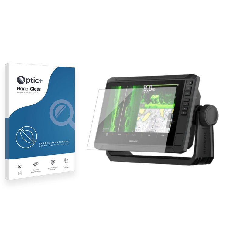 Optic+ Nano Glass Screen Protector for Garmin ECHOMAP UHD2 9