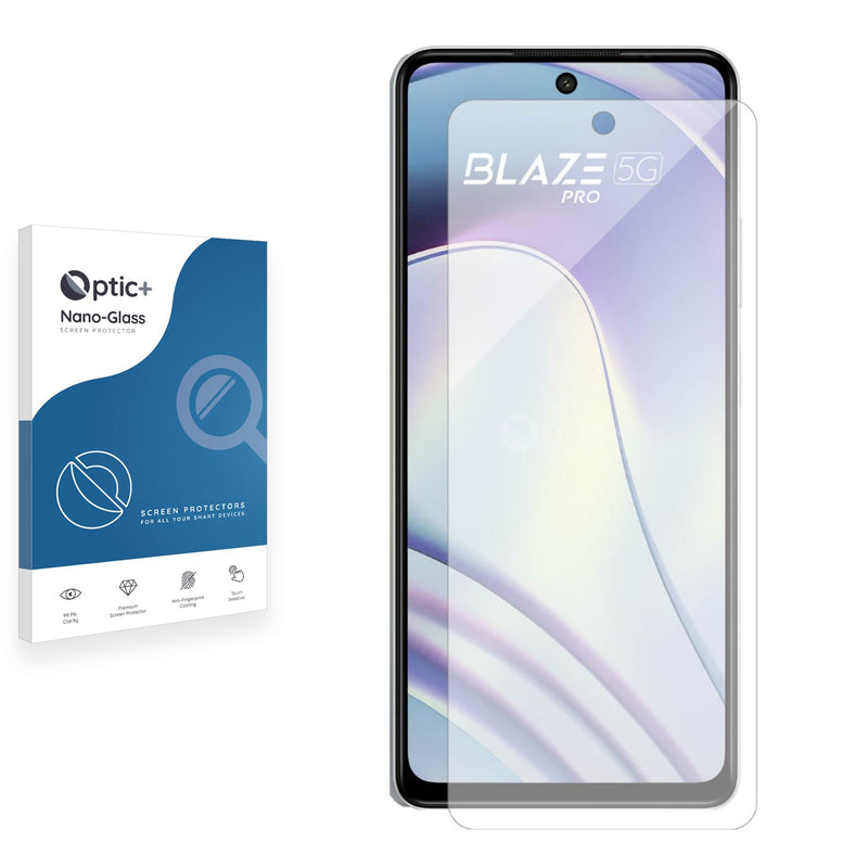 Optic+ Nano Glass Screen Protector for Lava Blaze Pro 5G