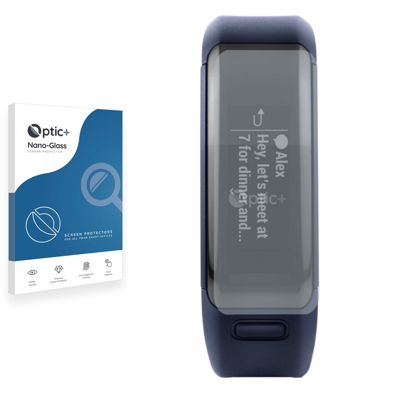 Optic+ Nano Glass Screen Protector for Garmin Vivosmart HR