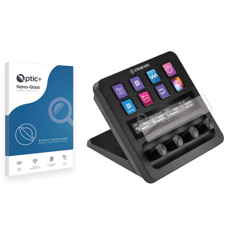 Optic+ Nano Glass Screen Protector for Elgato Stream Deck +