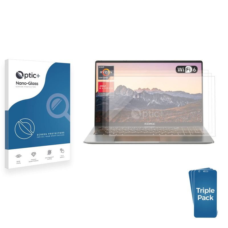 3-pack of Nano Glass screen protectors for Acemagic AX16