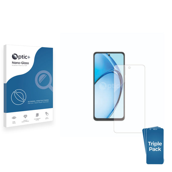 3pk Optic+ Nano Glass Screen Protectors for Oppo A60