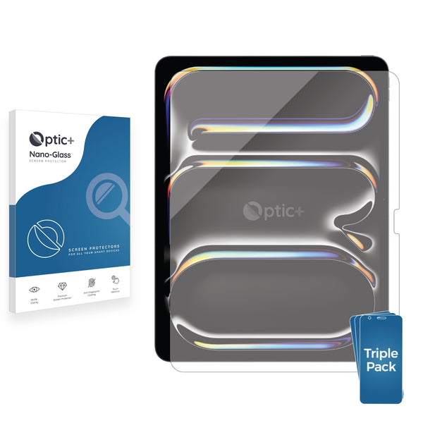 3pk Optic+ Nano Glass Screen Protectors for Apple iPad Pro 13" 2024