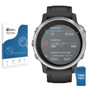3pk Optic+ Nano Glass Screen Protectors for Garmin Fenix 6S