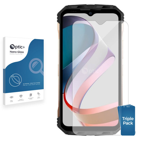 3pk Optic+ Nano Glass Screen Protectors for Doogee V30T