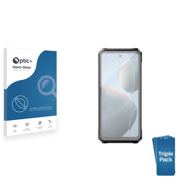 3pk Optic+ Nano Glass Screen Protectors for Blackview BL9000