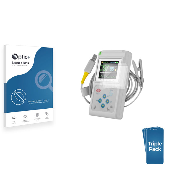 3-pack of Nano Glass screen protectors for Pulox PO-600VET