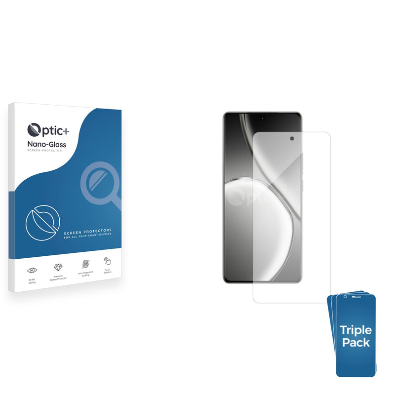 3-pack of Nano Glass screen protectors for realme GT 6 T