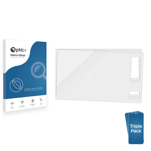 3-pack of Nano Glass screen protectors for Humminbird XPLORE 12