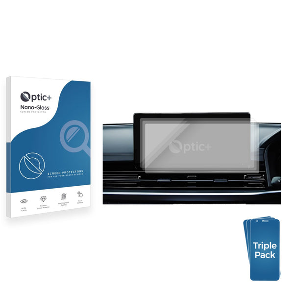 3-pack of Nano Glass screen protectors for Ssangyong Musso ELX (2024)