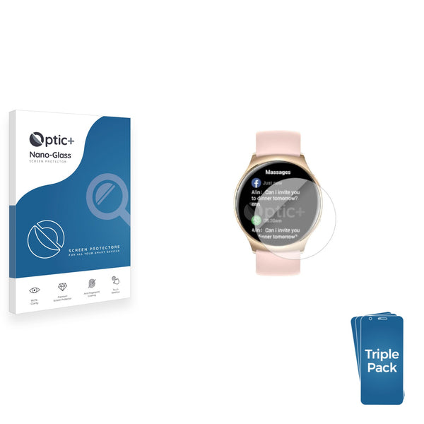 3-pack of Nano Glass screen protectors for Iaret Smartwatch 1.43"