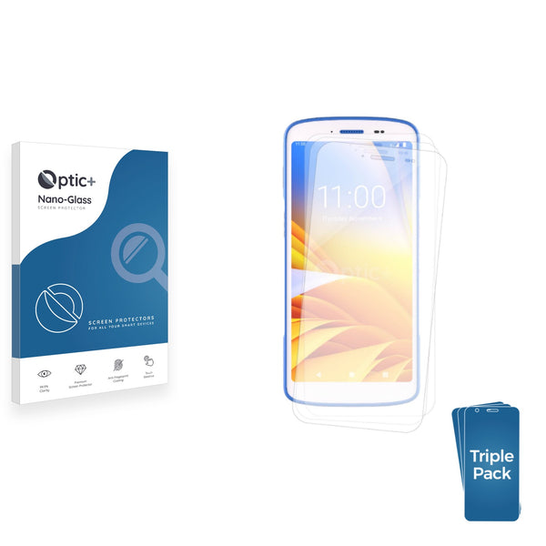 3-pack of Nano Glass screen protectors for Zebra HC 55