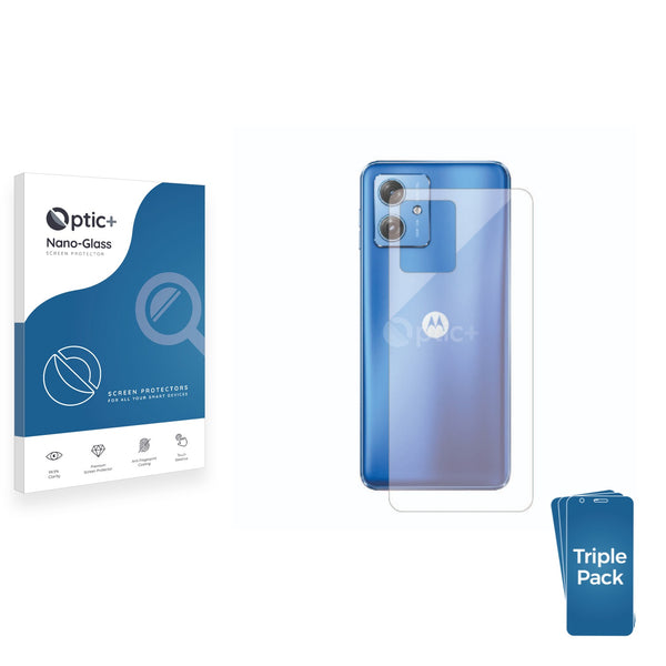 3pk Optic+ Nano Glass Rear Protectors for Motorola Moto G64 (Back)