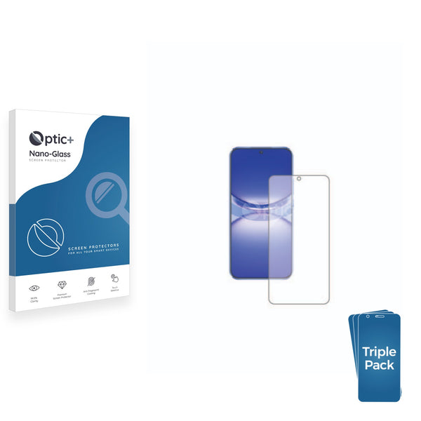 3pk Optic+ Nano Glass Screen Protectors for Huawei Nova 12s