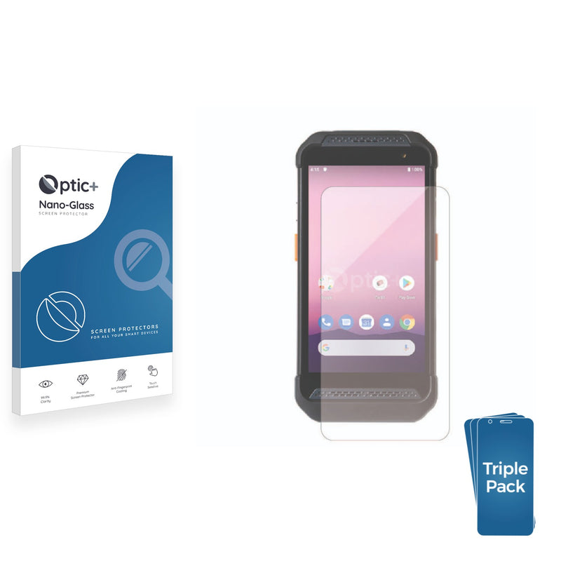 3pk Optic+ Nano Glass Screen Protectors for Point Mobile PM86