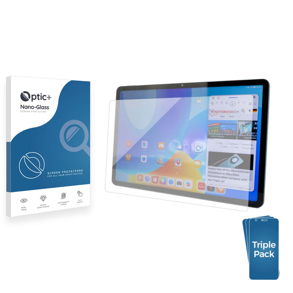 3pk Optic+ Nano Glass Screen Protectors for Huawei MatePad 11.5 2023