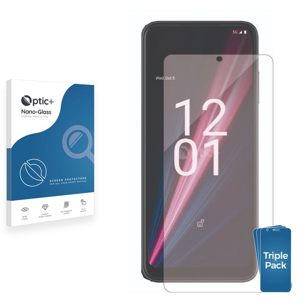 3pk Optic+ Nano Glass Screen Protectors for Telekom T Phone (2023)