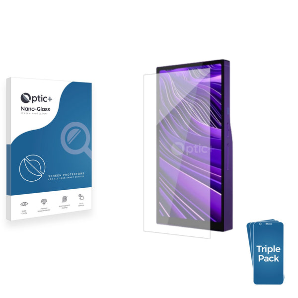 3pk Optic+ Nano Glass Screen Protectors for Hiby R6 Pro II (2nd Gen)