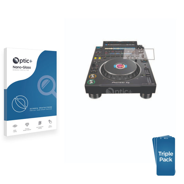 3pk Optic+ Nano Glass Screen Protectors for Pioneer DJM-V10