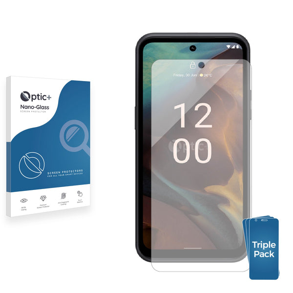 3pk Optic+ Nano Glass Screen Protectors for Nokia XR21