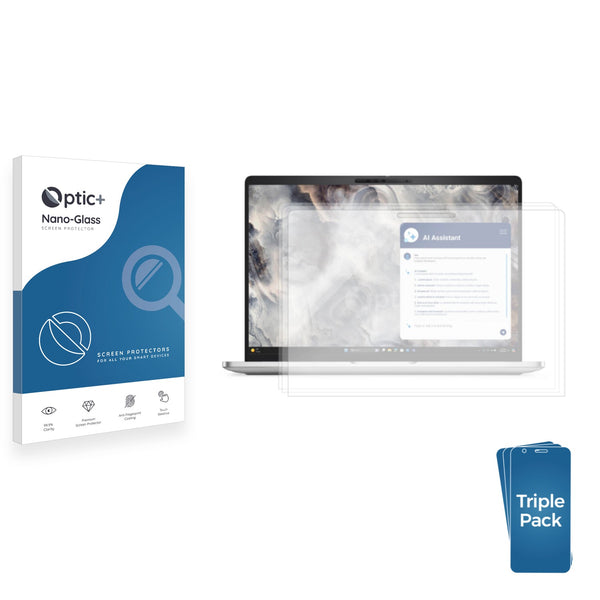 3-pack of Nano Glass screen protectors for Dell Pro 16 Plus PB16250