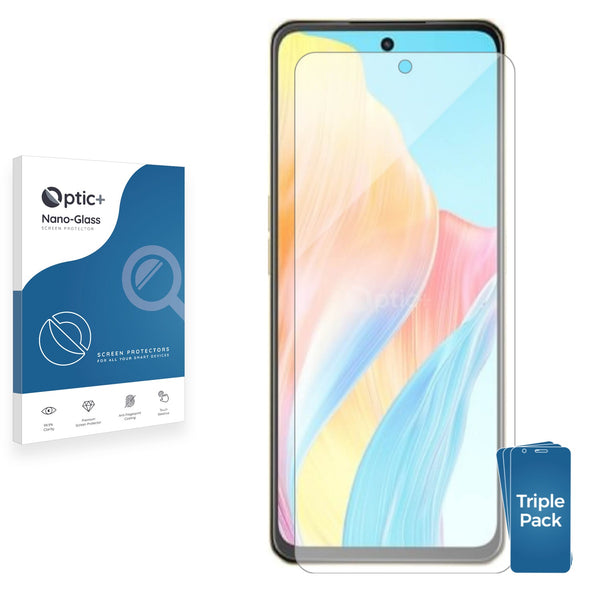 3pk Optic+ Nano Glass Screen Protectors for Oppo F23