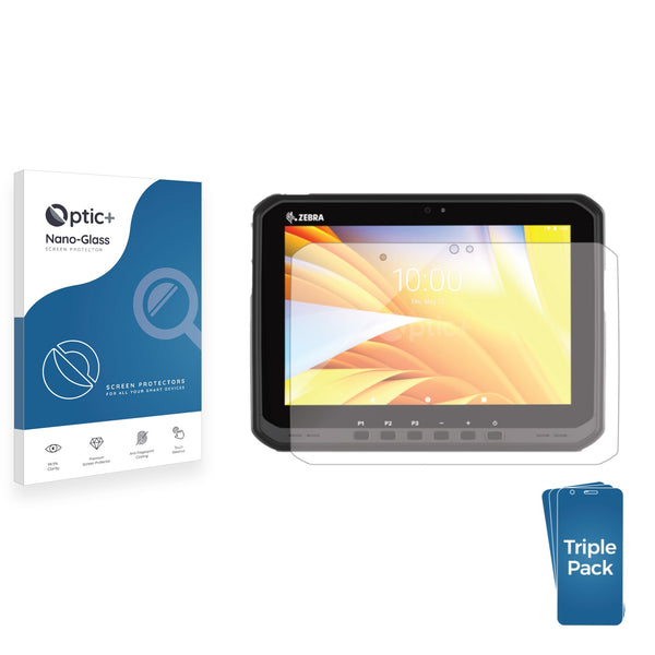 3-pack of Nano Glass screen protectors for Zebra ET60 Rugged Tablet