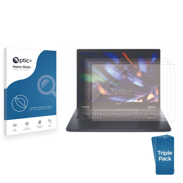 3-pack of Nano Glass screen protectors for Acer Travelmate Spin P4 TMP414RN-52-56PY 2-in-1