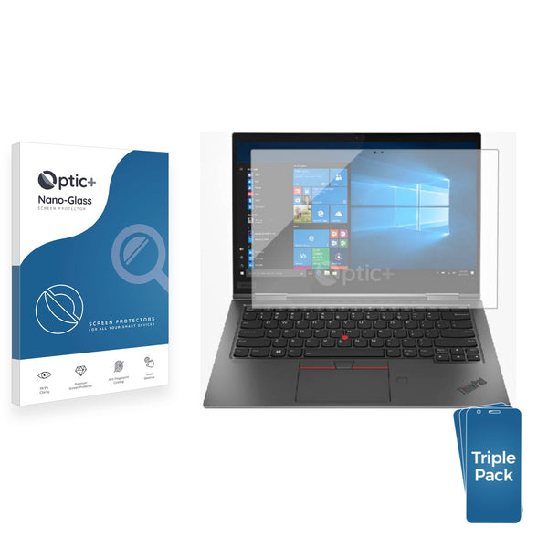 3pk Optic+ Nano Glass Screen Protectors for Lenovo ThinkPad X1 Yoga (7. Generation)