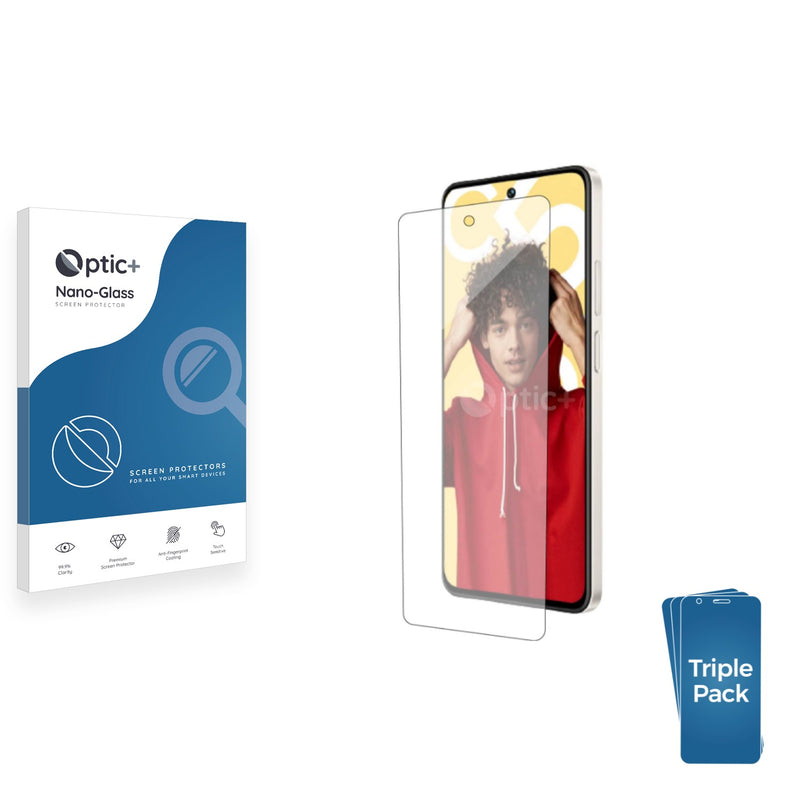 3pk Optic+ Nano Glass Screen Protectors for realme C55