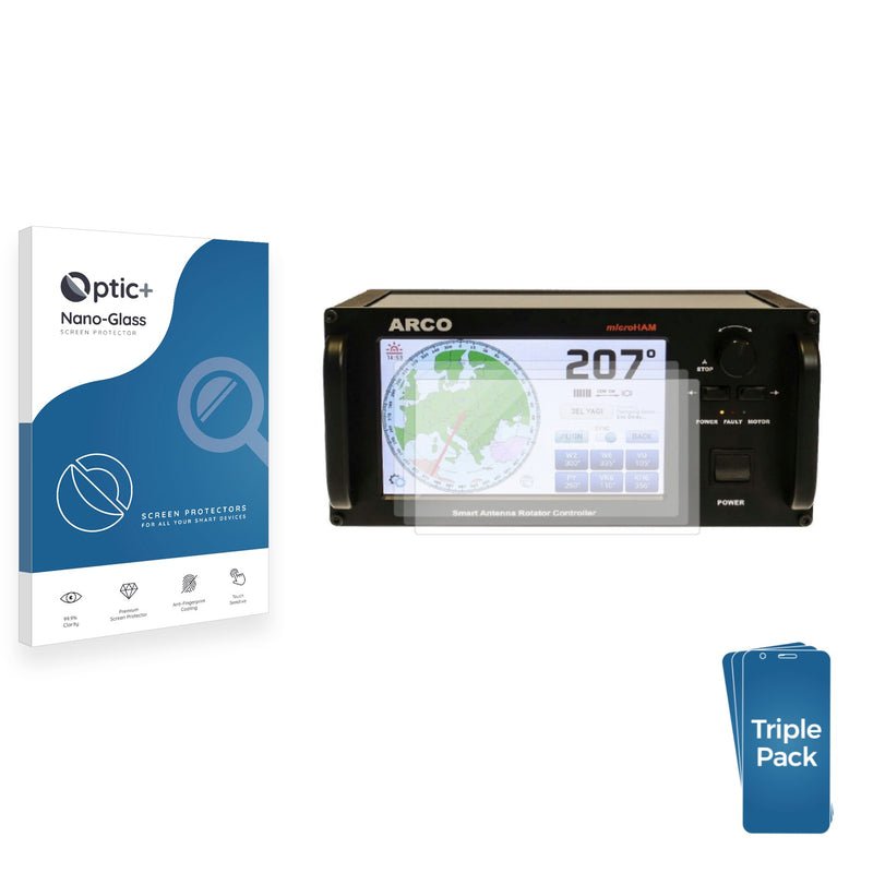 3-pack of Nano Glass screen protectors for microHAM ARCO