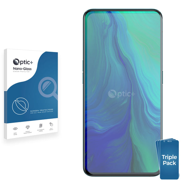 3pk Optic+ Nano Glass Screen Protectors for Oppo Reno 2