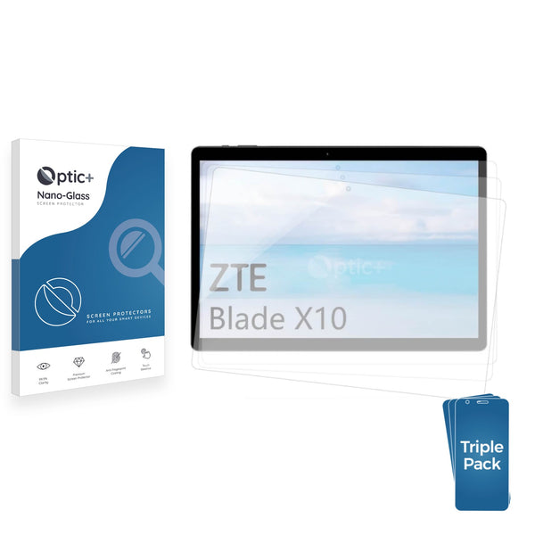 3-pack of Nano Glass screen protectors for ZTE Blade X10 II
