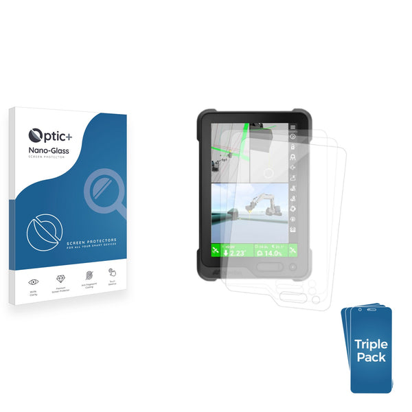 3-pack of Nano Glass screen protectors for Topcon GX-90