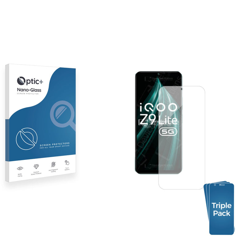 3-pack of Nano Glass screen protectors for Vivo iQOO Z9 Lite