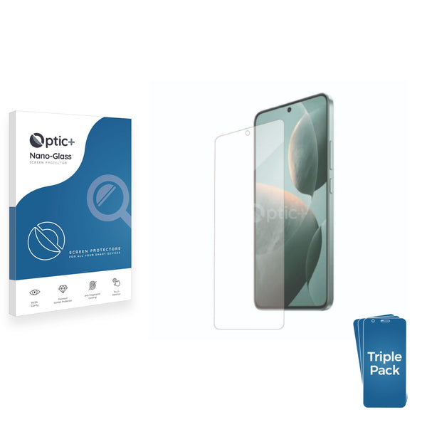 3pk Optic+ Nano Glass Screen Protectors for Xiaomi Poco X6 Neo