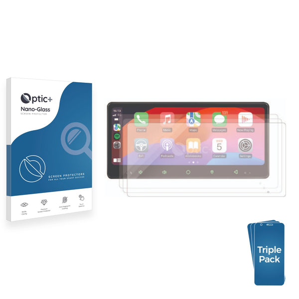 3-pack of Nano Glass screen protectors for Joying 8.9"