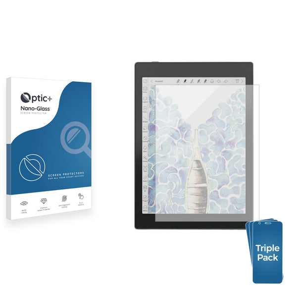 3pk Optic+ Nano Glass Screen Protectors for Onyx Boox Tab Mini C