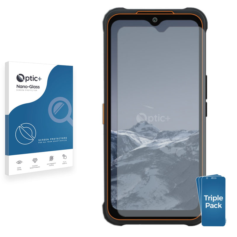 3pk Optic+ Nano Glass Screen Protectors for AGM Glory