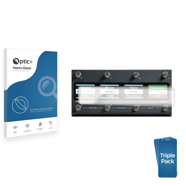 3-pack of Nano Glass screen protectors for Morningstar MC8 pro