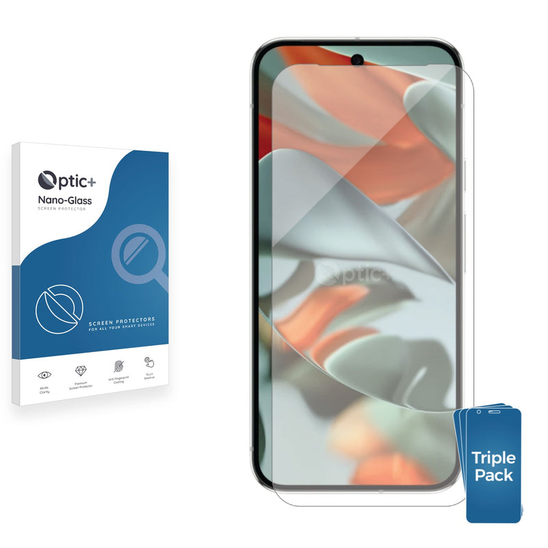 3-pack of Nano Glass screen protectors for Google Pixel 9 Pro XL