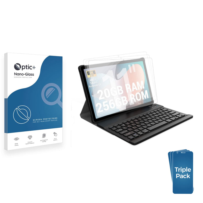 3-pack of Nano Glass screen protectors for FASTWD X609 T181-EEA 11"