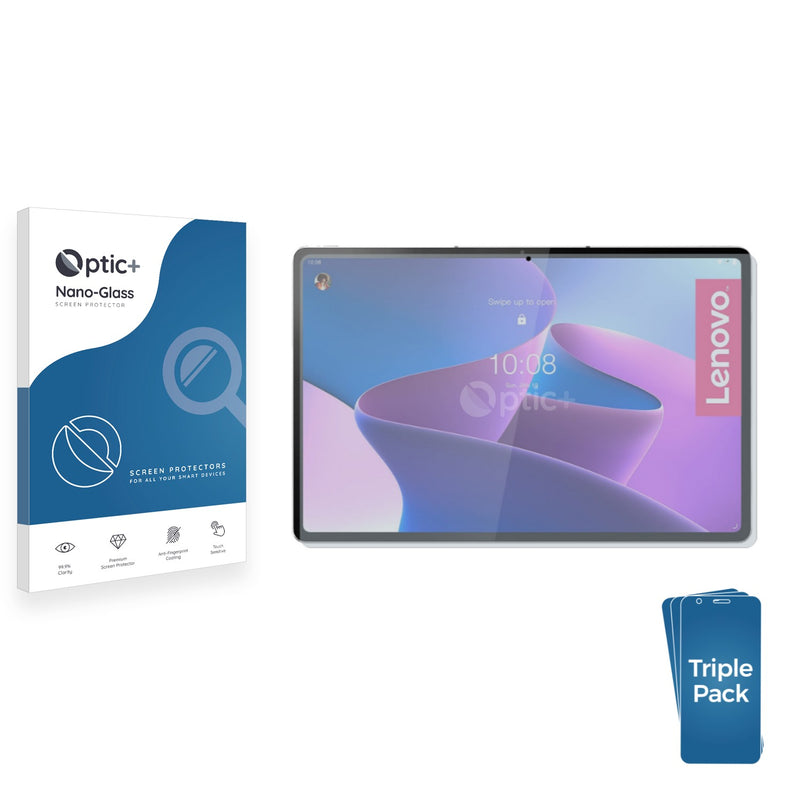 3pk Optic+ Nano Glass Screen Protectors for Lenovo Tab P12 Pro