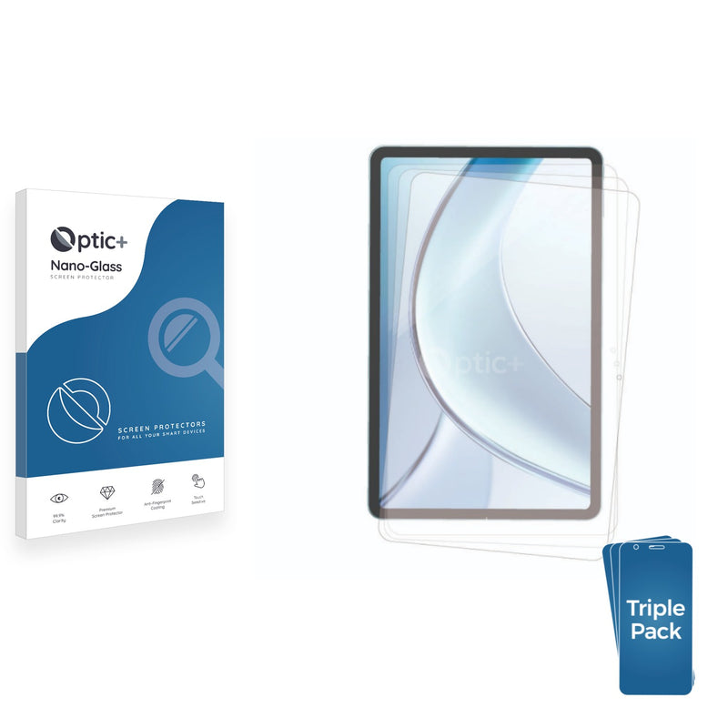 3-pack of Nano Glass screen protectors for Doogee V Pad 12