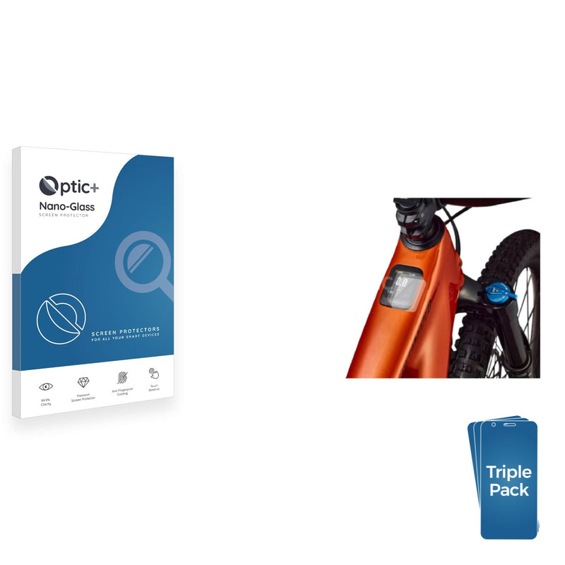 3-pack of Nano Glass screen protectors for Specialized Turbo Levo 4
