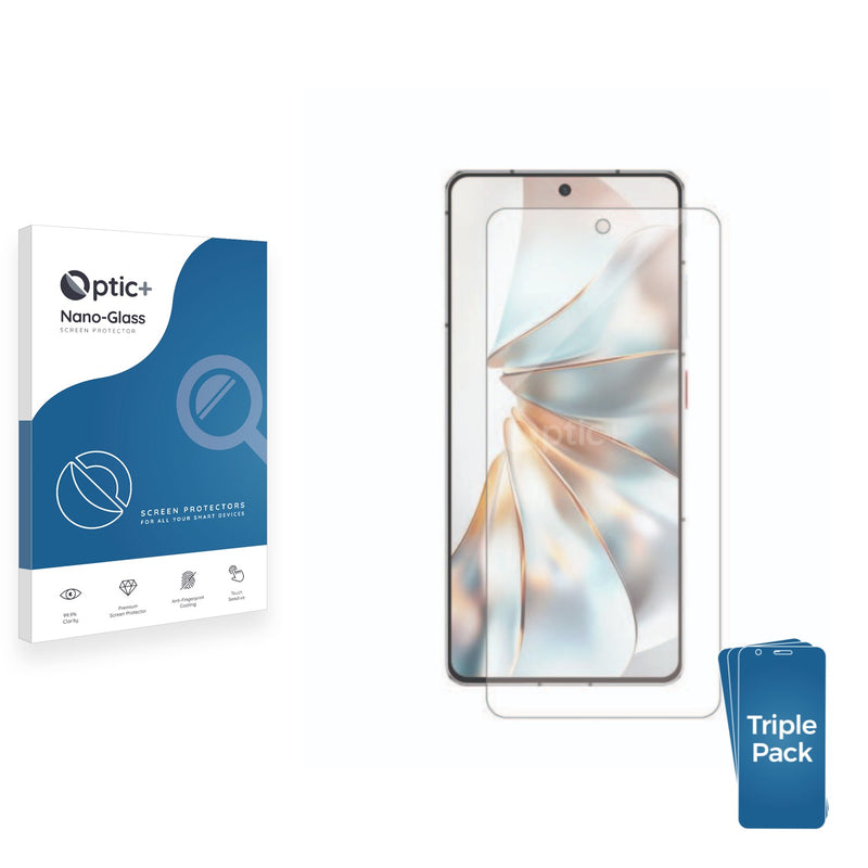 3-pack of Nano Glass screen protectors for ZTE Nubia Z60S Pro