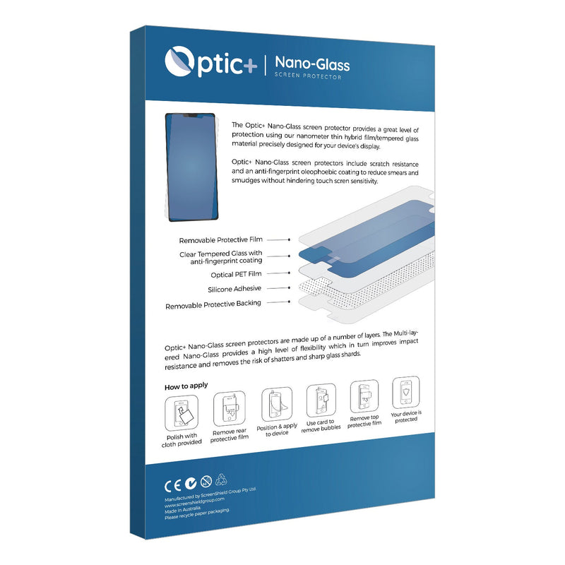 Optic+ Nano Glass Screen Protector for Ricoh GR IIIx HDF