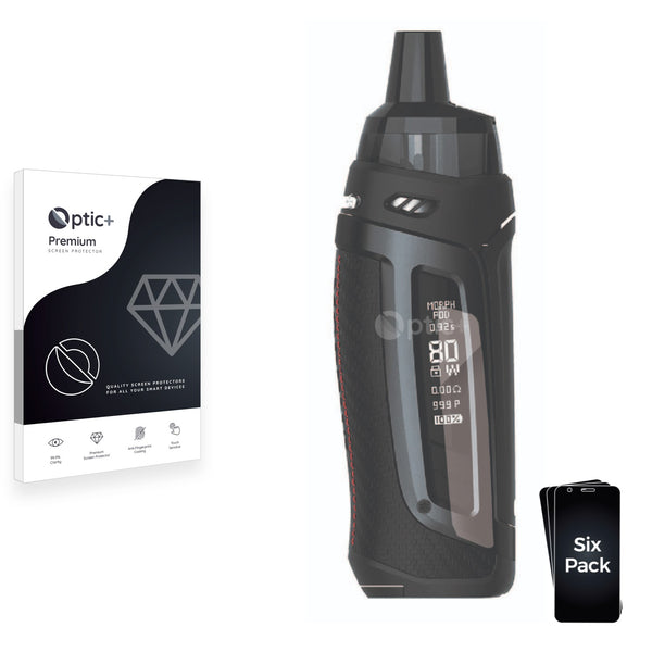 6pk Optic+ Premium Film Screen Protectors for Smok Morph Pod-80 - ScreenShield 6pk Optic+ Premium Film Screen Protectors for Smok Morph Pod-80 - ScreenShield
